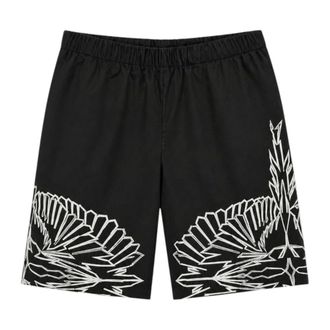 Marcelo Burlon Casual Shorts, male, Black, Size: S S6Cmmabe012 Pantaloncini Bermuda
