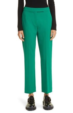 Max Mara Fuoco Stretch Virgin Wool Ankle Pants in Green at Nordstrom Rack, Size 8