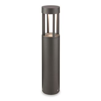 Netlighting Delta LED 1 Light Small Bollard Post Graphite IP54 in Grey