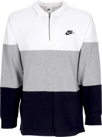 Nike Longsleeve Club Plus Colourblock Top - Heren - Fitness - Veelkleurig - XS - Katoen - Fitness
