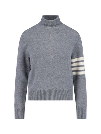 Thom Browne Maglia Zip 4-Bar