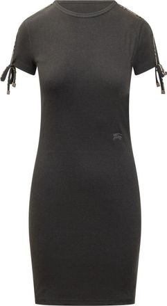 Burberry Tatiana Jurk - Dames - Korte kleedjes - Zwart - L - Katoen - Kleedjes