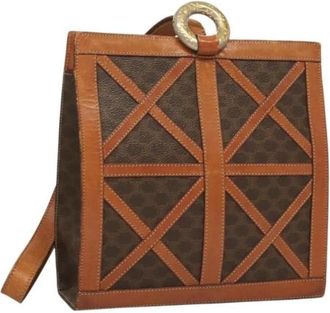 Celine Pre-owned Leather celine-bags - Dames - Vintage Shopper - Bruin - ONE Size - Leer - Vintage