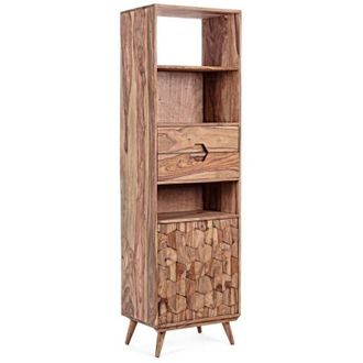 Hellin Hellin - Libreria Kant porta oggetti, mobile per interno -1 anta - 2 cassetti