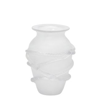 Schubiger M&ouml;bel Vase Anphore mit Schlange Glas H: 28 cm