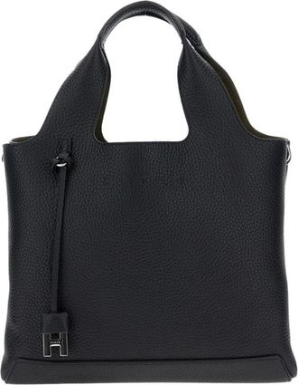 Hogan Tassen, Dames, Zwart, ONE Size, Leer, Leren Tote Bag