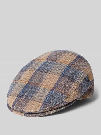 M&uuml;ller Headwear Schieberm&uuml;tze aus Leinen-Baumwoll-Mix in Beige, Gr&ouml;&szlig;e 55