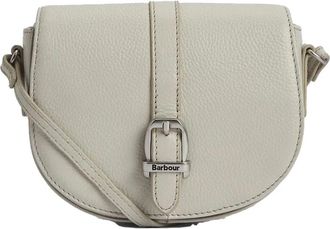 Barbour Compacte Leren Crossbodytas - Dames - Schoudertassen - Beige - ONE Size - Leer - Tassen