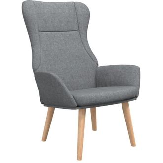 Nova Sill&oacute;n De Relax De Tela Gris Claro Vidaxl