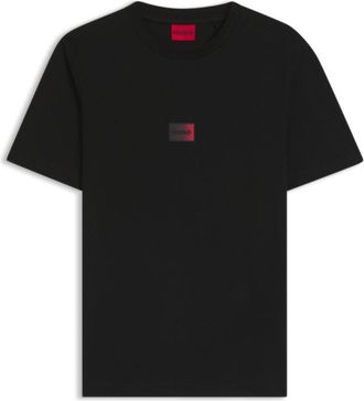 HUGO BOSS Gradient-logo T-shirt in cotton jersey