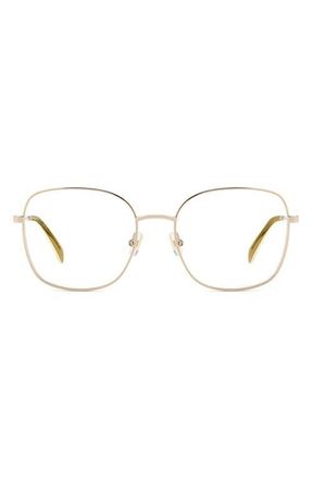 Kate Spade New York josee 53mm square reading glasses in Yellow at Nordstrom