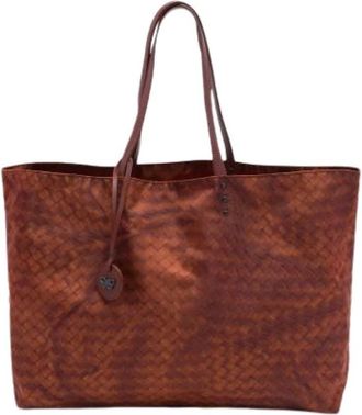 Bottega Veneta Pre-owned Vintage Tote Bag - Dames - Vintage Shopper - Bruin - ONE Size - Leer - Vintage