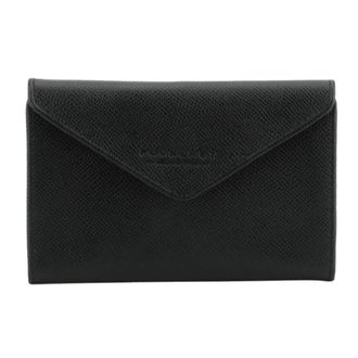 Pourchet Accessoires, Dames, Zwart, ONE Size, Leer, Cassetta Wallet