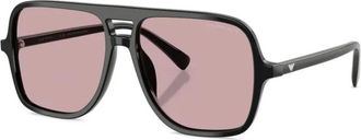 Emporio Armani Ea 4252U 501773 Zonnebrillen - Heren - Zonnebrillen - Zwart - 57 MM - Accessoires