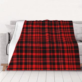 OEM Manta Navide&ntilde;a De Lana A Cuadros, Supersuave Y C&oacute;moda, Apta Para Hombres, Mujeres Y Ni&ntilde;os De Todas Las Edades, Perfecta Para La Cama. Extra Suave, 101