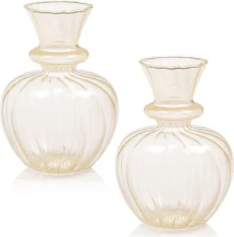 Zodax Treviso Piccola Set of 2 Vases in Very Light Yellow at Nordstrom Rack