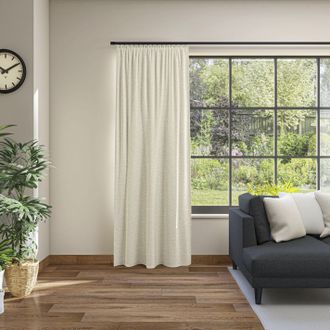 Neutex Vorhang »Inuit« Kräuselband 1 Stk. tlg. Uni mit Samtoptik