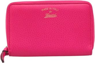 Gucci Pre-owned Wallets, female, Pink, Size: ONE SIZE Pre-owned Leather wallets