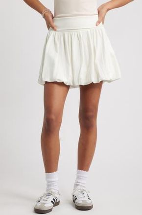 BP. Bubble Hem Miniskirt in Ivory at Nordstrom Rack, Size Xx-Small