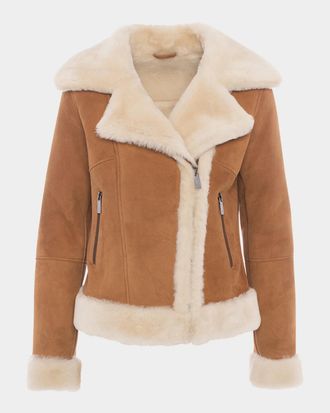 Gorski Merino Shearling Moto Jacket