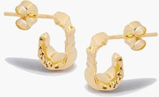 Yoj Boro Mini Hoop Earrings in Gold at Nordstrom