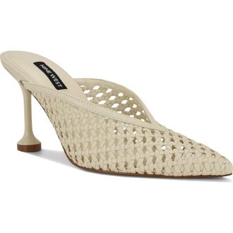 Nine West Grasso Woven Mule in Ivory at Nordstrom, Size 7.5