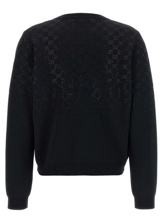 Gucci GG Crystal Cardigan - Black