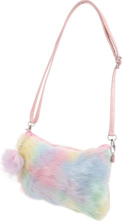 UPKOCH Rainbow Plush Crossbody Shoulder Bag Tie-dye Colorful Bag for Women Casual Daily Use