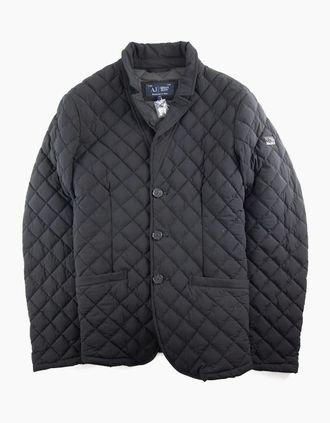 Armani Jeans Mens Armani Jeans Padded Blazer Jacket Black - Size: 38/Regular