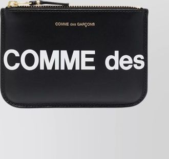 Comme Des Garçons large logo zip pouch