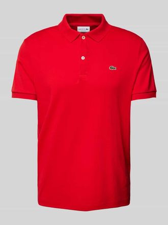 Lacoste Regular Fit Poloshirt mit Label-Detail in Rot, Größe XXXL