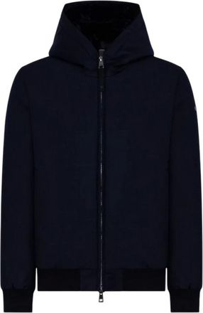Duno Bomber Jackets, male, Blue, Size: L Vigo Hooded Jacket