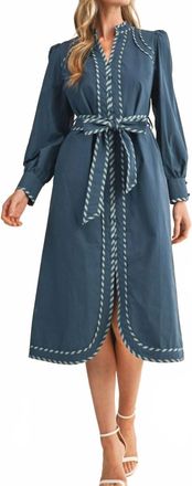 Merci The Nova Dress In Blue
