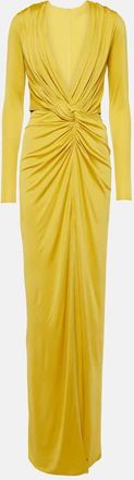Costarellos Brienne gathered jersey gown