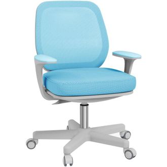 Vinsetto Sedia Ergonomica e Traspirante con 5 Rotelle Azzurra - Vinsetto