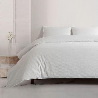 Casa da Laura Funda n&oacute;rdica lunares 100% algod&oacute;n blanco cama 135/150 cm (240 x 220 c