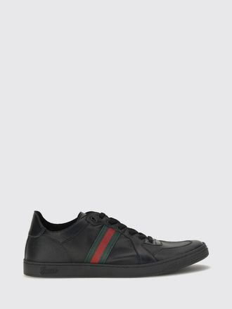 Gucci Sneakers basse Stretch in pelle di vitello con nastro Web