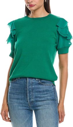 Nanette Lepore Ruffle Sleeve Top