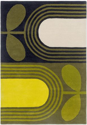 Orla Kiely Designer Teppich Strippet Tulip - handgetuftet, aus 100% reiner Schurwolle