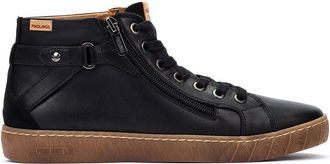 Pikolinos Lanzarote Leather Sneakers for Lady, Black/White, 4 UK