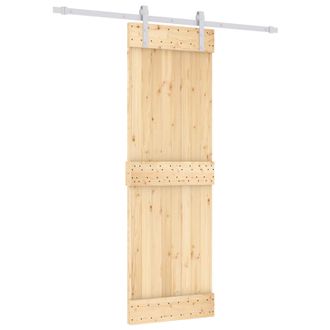 vidaXL Puerta Corredera Natural Y Blanco 70 X 210 Cm Vidaxl