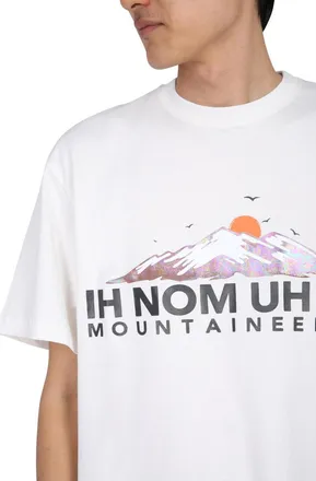 Ih Nom Uh Nit Crew Neck Cotton T-Shirt - White