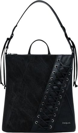 Desigual Tango Pretoria Mini Patch Rugzak - Dames - Rugzakken - Zwart - ONE Size - Tassen