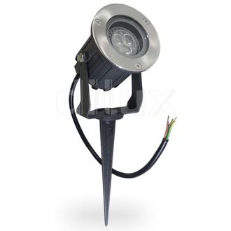 Trade Shop Trade Shop Traesio - Trade Shop - Foco De Jard&iacute;n Cob Led 5w Con Punta De Soporte, Luz Verde Ip65
