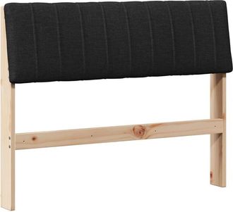 vidaXL Cabecero Tapizado Negro 100 Cm Madera De Pino Macizo Vidaxl