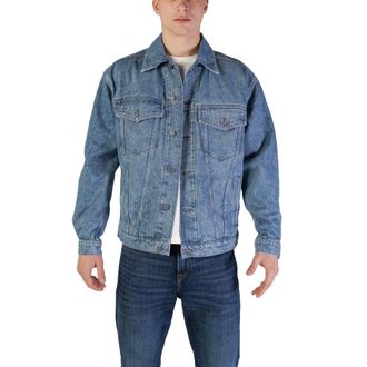 HUGO BOSS Mens Denim Jacket Classic Style - Light Blue Cotton - Size EU 44 (Mens)