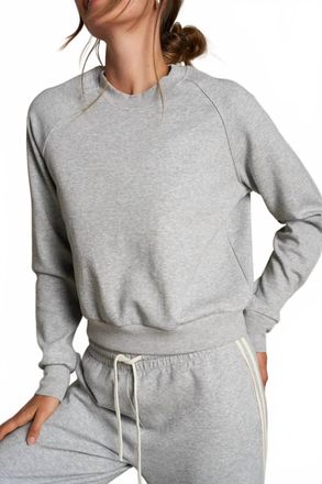 perfectwhitetee Lucia Raglan Sweatshirt In Grey
