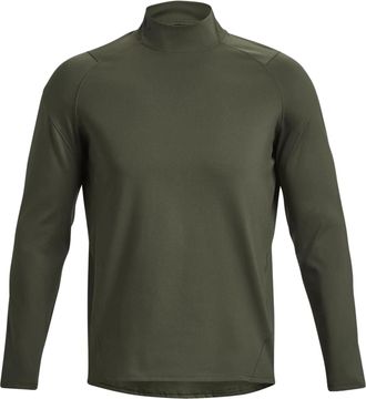 Under Armour Rush ColdGear Mock Long Sleeve T-Shirt Green 1366059-390