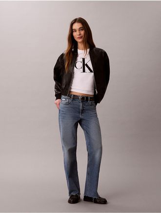 Calvin Klein Jeans Calvin Klein Womens 90s Straight Jeans - Medium Blue - 25W x RL