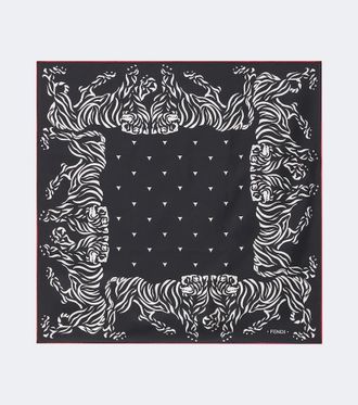 Fendi Printed silk scarf